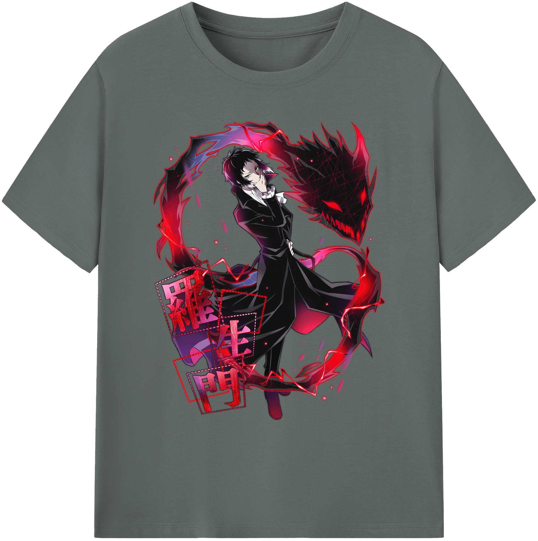 （画像用） 文豪ストレイドッグス Bungo Stray Dogs 綿100％ メンズ半袖Tシャツ｜肌触りやわらか＆通気性
